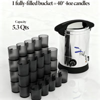 Garvee 5.3 Qts Electric Wax Melter with Temperature Control, Pour Spout, and Easy-Clean Feature for Candle Making, Ideal for Small-Scale Commercial or Home Use