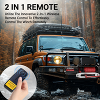 Garvee 10000 lbs 12V Electric Winch - IP67 Waterproof Off-Road Truck Winch with 85ft Synthetic Rope/Steel Cable, Wireless Remote, Heavy-Duty for Towing UTV, ATV, SUV, and 4x4 Vehicles