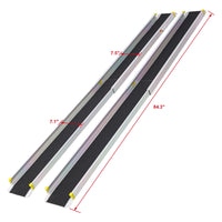 Garvee Telescoping Wheelchair Ramp 7FT Aluminum - Adjustable Track ADA Folding for Home/Car/Doorway/Curbs (Scooter Access)