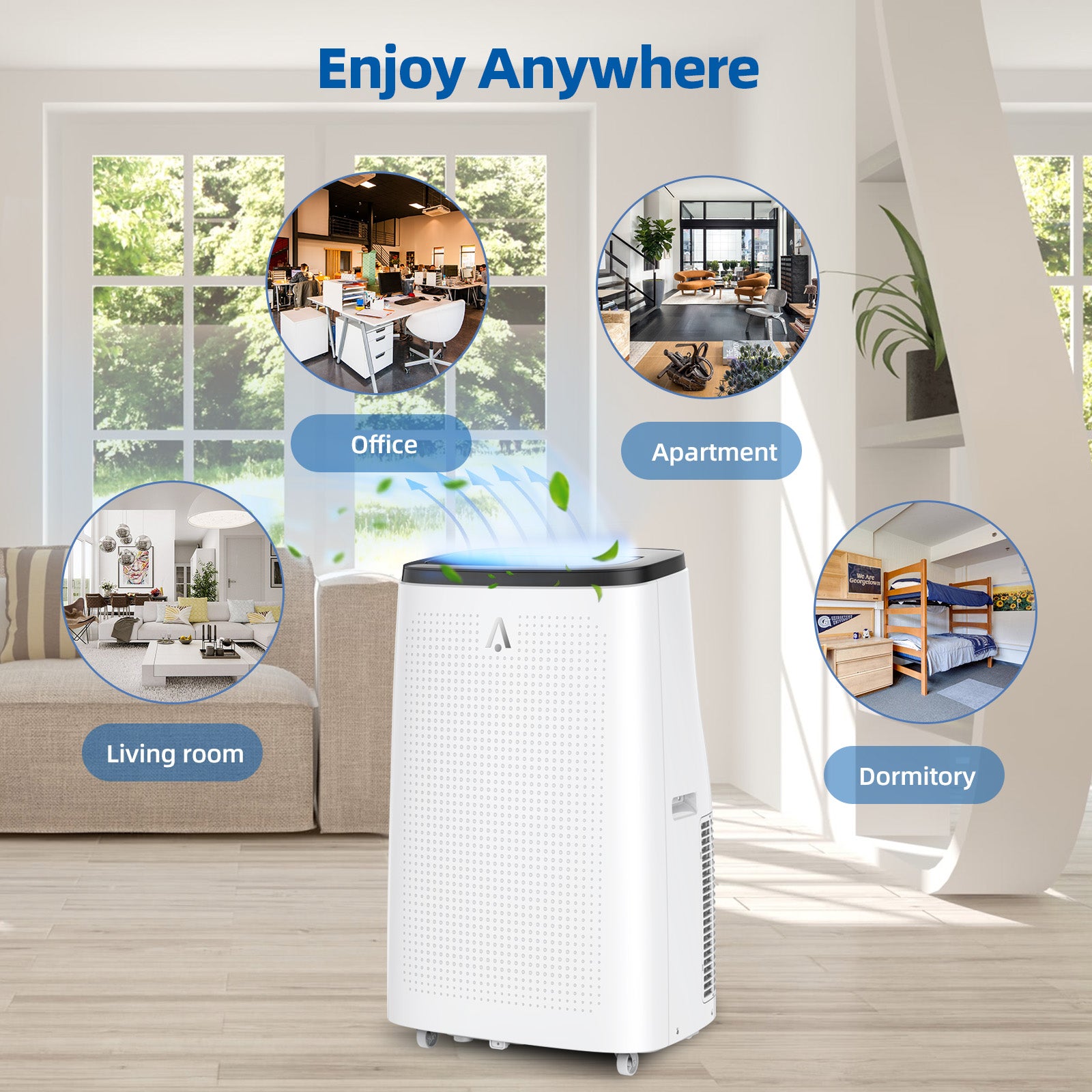 14,000 BTU Portable AC - 3 in 1, Quiet, up to 750 sq. ft