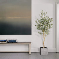 Garvee Artificial Fiddle Leaf Fig Tree 5FT(1pcs) Tall Fake Ficus Tree for Home Decor Faux Lyrata Plants Green Tree with Pot for Indoor Outdoor Home Office Living Room Bathroom Decor