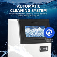 110Lbs/24H Ice Machine, 18Lbs Bin, Auto Clean, LCD, Filter, for Home/Bar Use