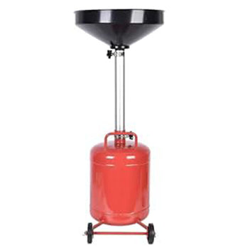 Garvee 8 Gallon Portable Waste Oil Drainer, Adjustable Pneumatic Fluid Drain Tank with Wheels & Funnel for Car and Truck Oil Changes