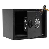 Garvee 14.9" Steel Safe with Digital Lock & Interior Lining, Bolt Kit - Black