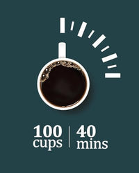 Garvee 100 Cups Coffee Urn,14L/3.8 Gallon Double Wall Commerical Coffee Maker for Buffet Catering Wedding Gathering,Large Capacity Hot Coffee Dispenser,Stainless Steel Hot Water Urn