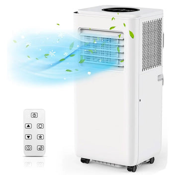 Garvee 10000 BTU Portable Air Conditioner, Indoor AC Unit with Remote Control, Built in Dehumidifier & Fan & Sleep Mode, 24H Timer, Portable AC for Room, Office