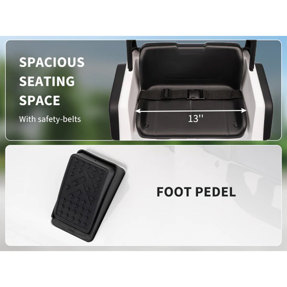 Garvee 12V Kids Electric Ride On Truck with Remote Control, Bluetooth Music, LED Lights, EVA Material, Dual Drive, Safety Features, Outdoor Play