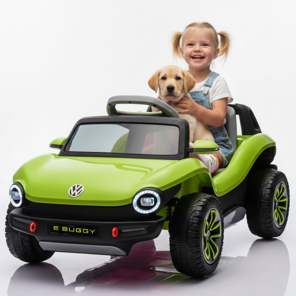 Garvee Ride - P Series: 12V Ride-On Toy With Remote Control | LED Lights, MP3, and Bluetooth | For Boys and Girls, Green