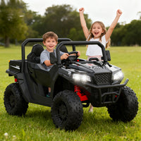 Garvee Ride - P Series: 24V Ride On Dump Truck for Big Kids, 4x4 Electric Car with Remote Control, Shovel, Bluetooth & Music, 24v Ride On Toys, Truck Car, Kids Electric Ride