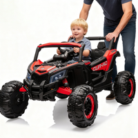 Garvee Ride - P Series: 24V Ride-On UTV: Remote Control, 200W Motor, Spring Suspension, Music, LED Lights, for Boys & Girls - Red