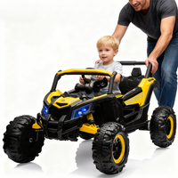Garvee Ride - P Series: 24V Ride-On UTV: Remote Control, 200W Motor, Spring Suspension, Music, LED Lights, for Boys & Girls - Yellow