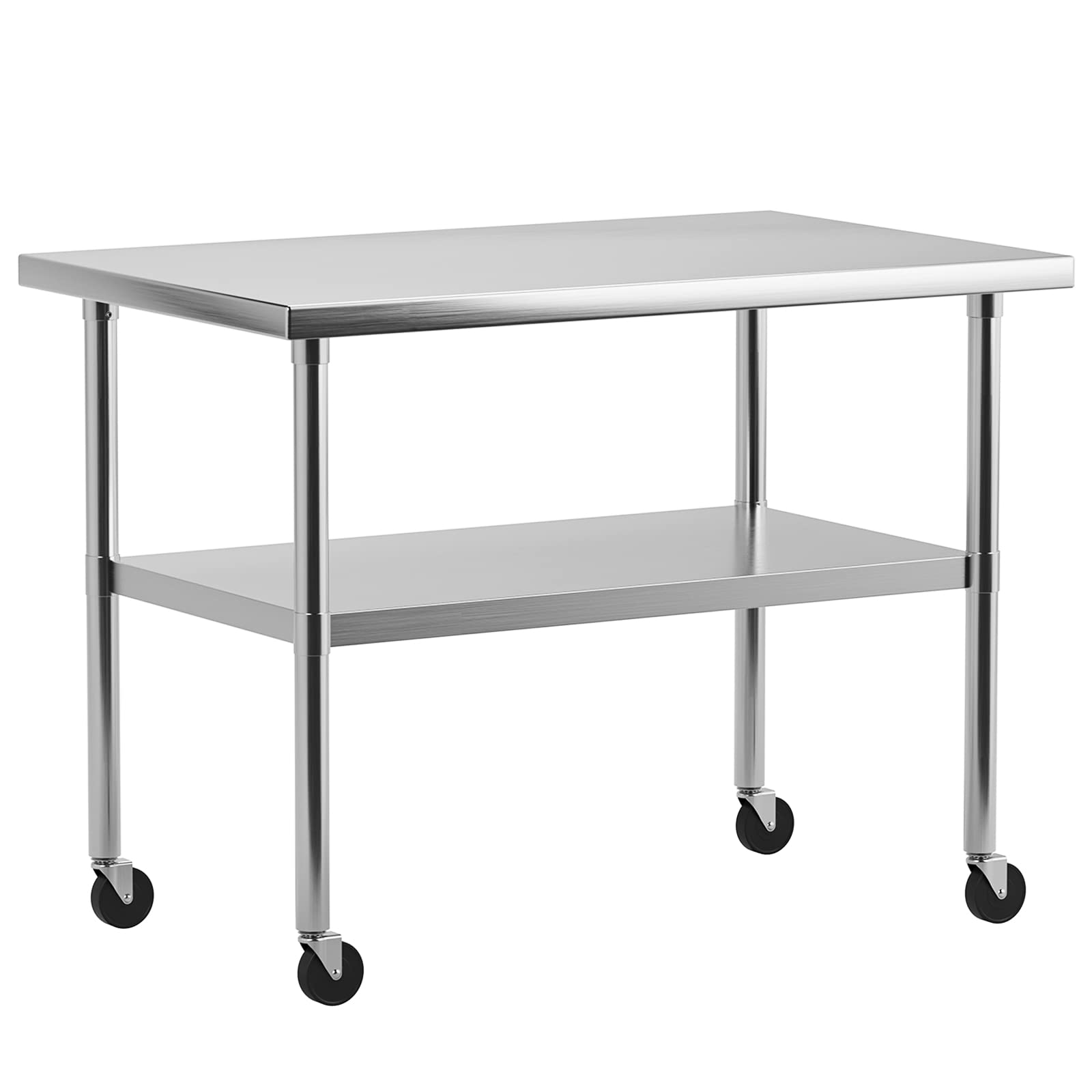 Stainless Steel Work Table with Undershelf Commercial Kitchen Prep Table