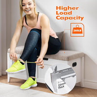 Garvee Storage Chest with Flip-Top, Upholstered Bench, 2 Safety Hinges, Wooden Construction, 39.4 x 15.7 x 18.1 Inches, White, Entryway, Bedroom, Living Room