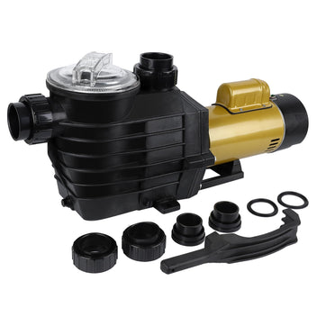 Garvee 3HP Swimming Pool Pump Dual voltage pump In/Above Ground Water Pump, 115V/230V 8896GPH & High Flow, Powerful Primming Swimming Pool Pumps with Filter Basket, Low Noise for Family