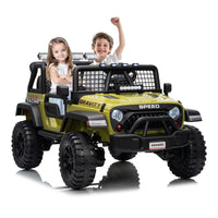Garvee Ride - P Series: 2 Seater Ride On Car for Kids, 24V Electric Truck with Parent Remote Control, Spring Suspension, 2 Speeds, LED Headlight & Music Player, Kids Electric Vehicle for Aged 3-8 Years