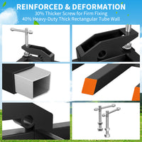 Garvee Pallet Forks Heavy Duty 58" x 31", 4000lbs Capacity, 6 Tines, Adjustable Pull-Out Bolts, Easy Install for Loaders and Skid Steers