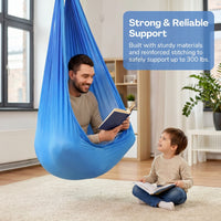 Garvee Sensory Swing for Kids & Adults, Calming Deep Pressure, Durable Support, Double-Layer Nylon Fabric, Heavy-Duty Hardware, Indoor Relaxation