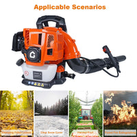 Garvee 52CC Backpack Gas Leaf Blower – 780 CFM, 270 MPH, Ergonomic, Low Vibration, Cruise Control, All-Season Yard & Snow Removal