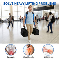 GARVEE Heavy-Duty Moving Straps for Furniture, Single-Person Lifting System with Back Support, Durable Nylon Material, Supports up to 800 lbs, for Appliances, Mattresses & More, Blue