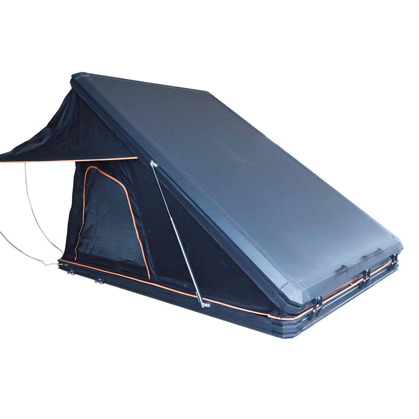 Garvee Aluminum Hardshell Rooftop Tent - 84"x52" Low-Profile Pop-Up Roof Top Tent with 2.4" Mattress, 5000mm Waterproof Rating, 660 lbs Capacity, Compatible with SUV, Truck, and Van (Black)