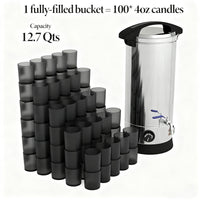 Garvee 12.7 Qts Electric Wax Melter with Temperature Control, Pour Spout, and Easy-Clean Feature for Candle Making, Ideal for Small-Scale Commercial or Home Use