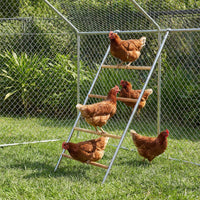 Garvee Professional Farm Chicken Coop System: Extra-Large Walk-In Poultry Run, Roll-Away Nesting Box, Climbing Gym, Cleaning spatula & High-Capacity Feeder - Comfort for 9+ Hens