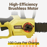 Garvee 12 Inch Mini Chainsaw - Portable Cordless Electric Handheld Chainsaw for Pruning Tree Branches, Yard, Household, and Garden, Perfect Christmas Gift for Men, Dad, Husband, and Women