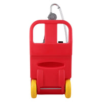Fuel Caddy 32 Gallon Portable Fuel Tank On Wheels With Manual Fueling Nozzle 360° Swivel Connector
