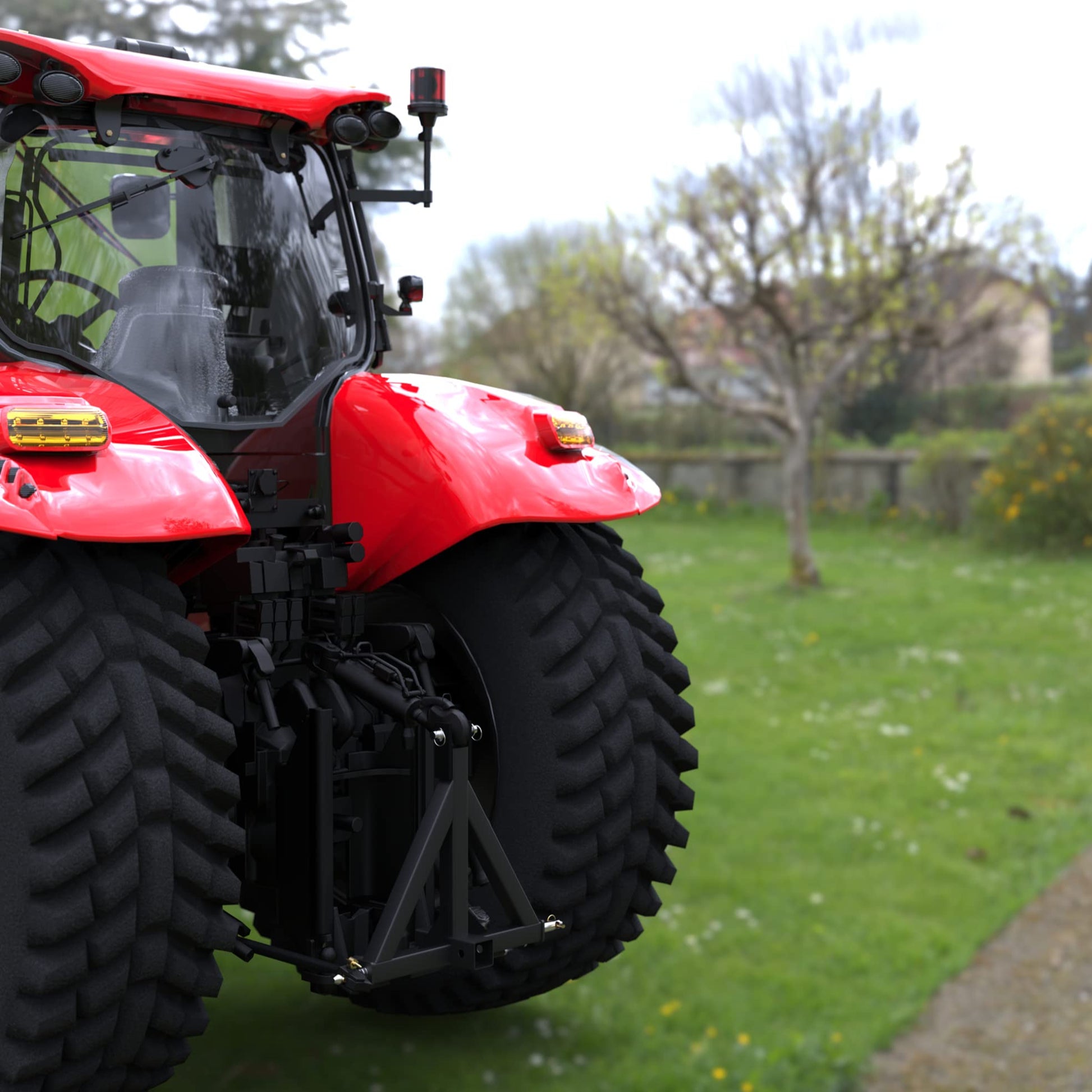 3 Point 2 Inch Trailer Hitch Receiver for Category 1 Tractors - GARVEE