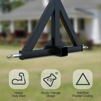 3 Point 2 Inch Trailer Hitch Receiver for Category 1 Tractors - GARVEE