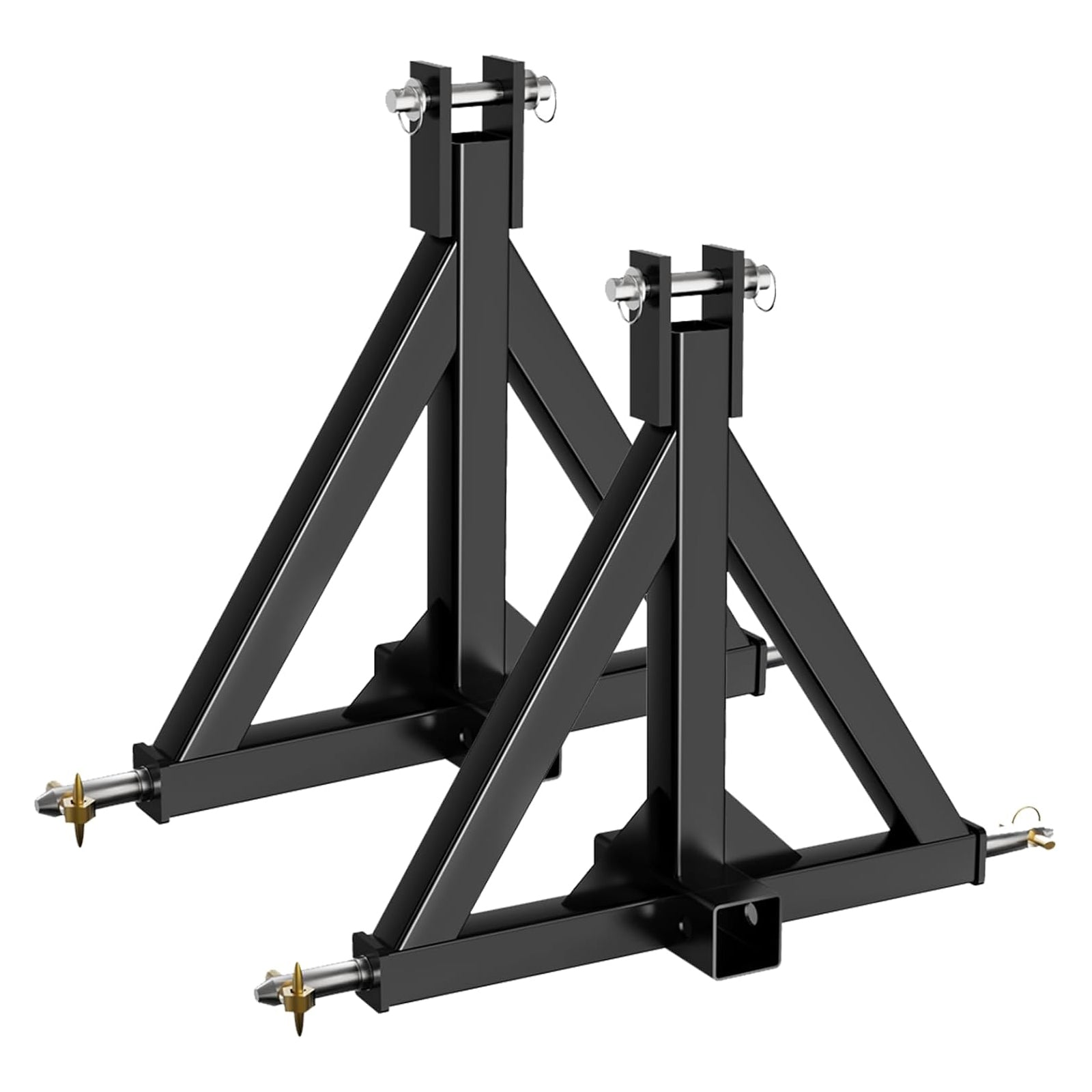 Garvee 3 Point Hitch Receiver 2" Trailer Hitch Heavy Duty Steel Drawbar Adapter Quick Change Bottom Pin Design Fits BX Kubota LM25H WLM NorTrac Yanmar Kioti Cat Tractors Industrial Use