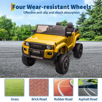 Garvee Ride P Series 24V Kids Electric Ride-On Car w/Parent Remote Control, 4WD/2WD Switch, Bluetooth Music, LED Lights & Shovel – 2-Seater Off-Road Toy for Over 3 Years, ASTM/CPSIA Certified