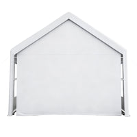 Garvee Heavy Duty Carport 13x20 FT Portable Garage with 4 Doors & 4 Windows, Reinforced Galvanized Steel Frame, Waterproof PE Tarp, Roll-Up Mesh Windows, Yellow, Outdoor Shelter for Cars & Gatherings