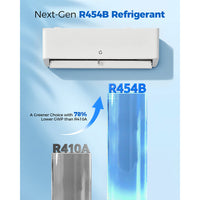 Garvee 24 SEER2 18000 BTU Dual Zone Mini Split AC Heat Pump, 12K+12K for 2 Rooms, Smart WiFi App, Eco R454B, Cools & Heats 1000 Sq.Ft, Ductless HVAC System with 16ft Pre-Charged Installation Kit