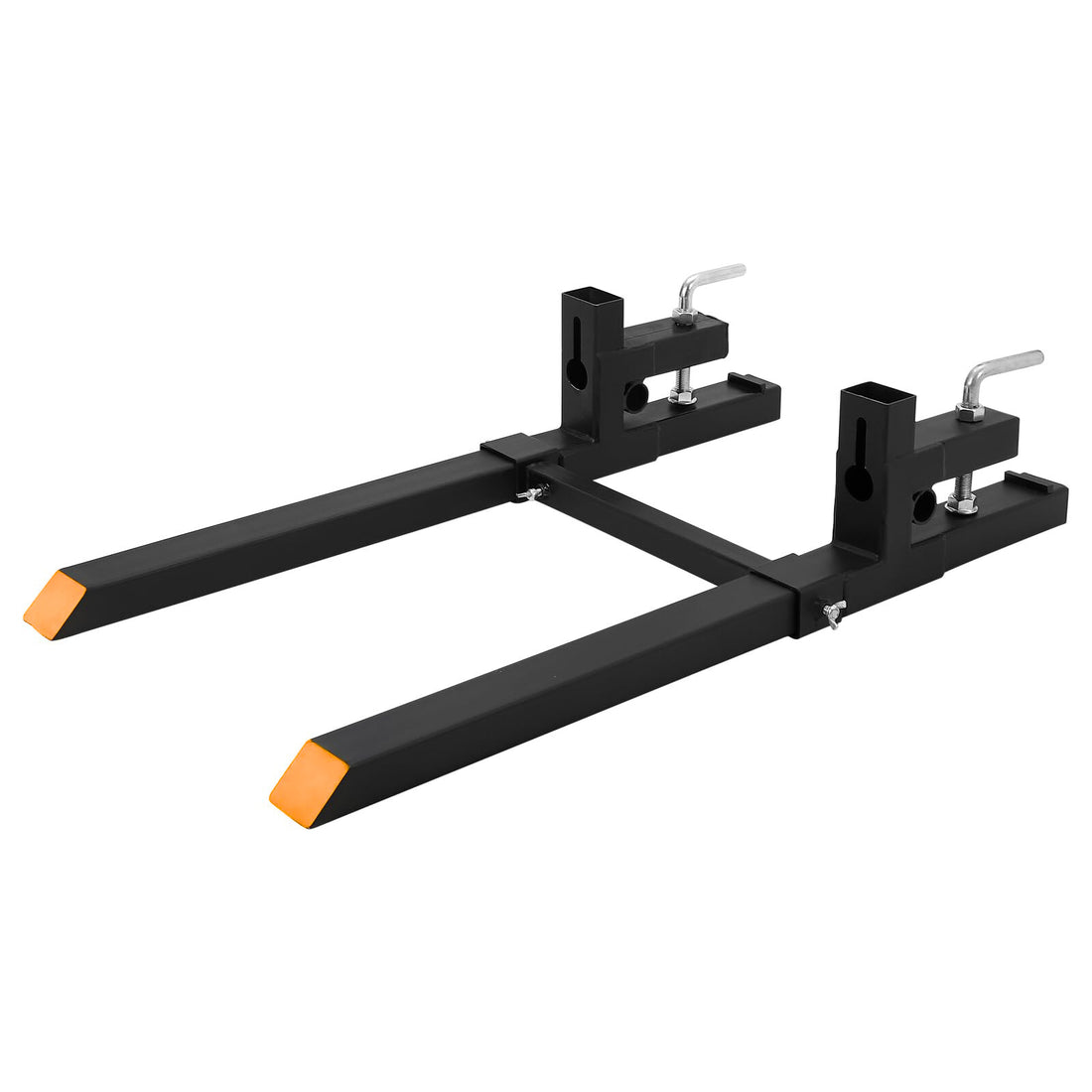 Garvee 60" Heavy Duty Pallet Forks 2000 lbs Capacity Adjustable Stabilizer Bar High-Strength Iron Tubes Universal Fit Loader Skid Steer Farm & Construction