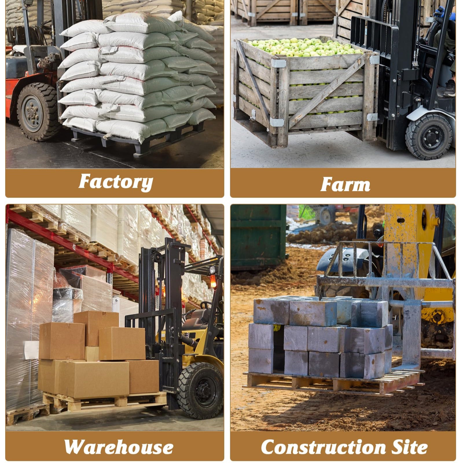 Garvee Forklift Pallet Extensions, 72 Inch Fork Extensions 4.5 Inch Width, 5500 LBS Capacity Heavy Duty Fork Extensions for Forklifts, 1 Pair Forklift Extensions for Forklift Truck Red