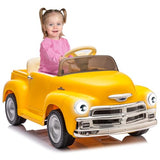 Garvee Ride - P Series: 12V Ride On Car for Kids Ages 3-5, Power Wheel Ride-on Toys W/parent Remote, Music Player, 4 Wheel Cushion, Kids Electric Cars with 2 Speed, Dual Doors, Front &ear Headlights - Yellow