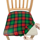 Garvee Christmas Seat Covers Dustproof Removable Chair Seat Cushion Slipcovers Home Decoration for Kitchen Dining Room Office Christmas Plaid One Size - Christmas Plaid
