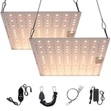 Garvee New Full Spectrum Hydroponic LED Grow Lights, 100Watt Grow lamp Coverage 3x3 Feet, Grow Lights for Indoor Plants Greenhouse Vegetable Flowering Plants (2 Pack)