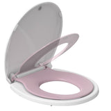 Garvee Toilet Seat with Toddler Seat Built in, Potty Training Toilet Seat for Toddlers, 2 in 1 Toilet Seat for Toddlers & Adults, with Slow Close and Magnets, Pink Round - Pink