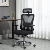 Garvee Ergonomic Mesh Desk Chair High Back Adjustable Headrest Lumbar Support Swivel Executive Task Chair For Office Home Black