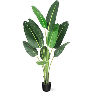 Garvee 4ft Artificial Plants Indoor - Premium Simulated Silk Fabric, No Maintenance Required, Adjustable Branches, Realistic Look, Easy to Assemble - Ideal DéCor for Home or Office