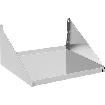Garvee Commercial Heavy Duty Metal Appliance Wall Mount Floating Shelving for Restaurants, Kitchens, Bars, Homes, and Hotels, Stainless Steel Microwave Shelf