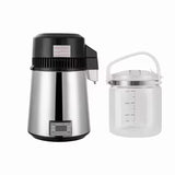 Garvee Gallon Water Distiller - 4L 304 Stainless Steel, Dual Temperature Display, Food-Grade Safety for Home & Office Use - Silver