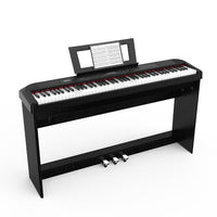 Beginner Digital Piano 88 Key Full Size Weighted Keyboard, Portable Electric Piano,Home Digital Pianos with Sustain Pedal, Power Supply