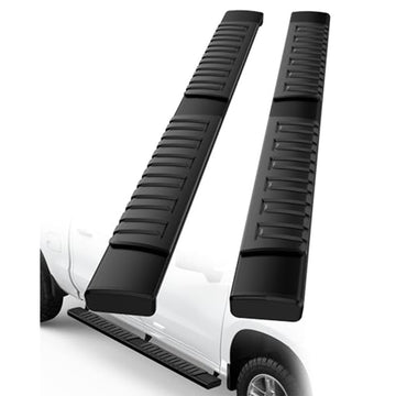 Garvee 6 Inch Running Boards - Compatible with 2015-2025 Chevrolet Colorado Crew Cab and 2015-2025 GMC Canyon Crew Cab (4 Full-Size Doors), Aluminum Side Steps Nerf Bars, Black