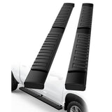 Garvee 6 Inch Running Boards - Compatible with 2015-2025 Chevrolet Colorado Crew Cab and 2015-2025 GMC Canyon Crew Cab (4 Full-Size Doors), Aluminum Side Steps Nerf Bars, Black - Black