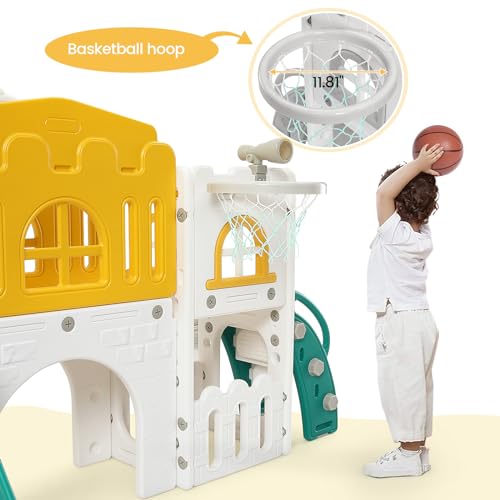 Garvee 8-in-1 Toddler Slide for Ages 1-4 110 lbs Load HDPE Material