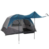 Garvee Camping Tent, Tent for Camping, Easy Set up Camping Tent 4 Person and 6 Person for Hiking Backpacking Traveling Outdoor, Light Blue (Camping Tent 6 Person with Rainfly) - Blue