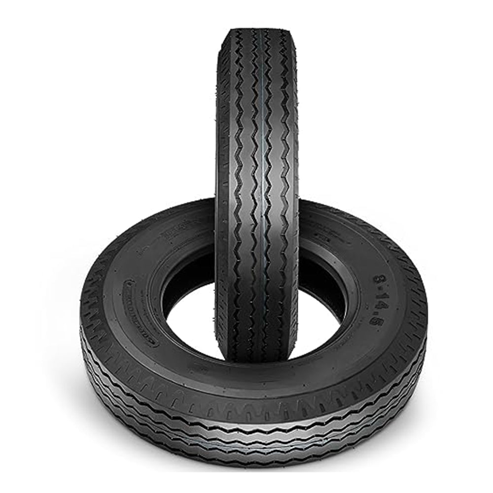 Garvee Heavy Duty Trailer Tires 8-14.5 14PR, Load Range G Speed Range J, 3040 LBS Max Load, for Flatbed Livestock Utility Trailers